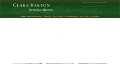 Desktop Screenshot of clarabartonbirthplace.org