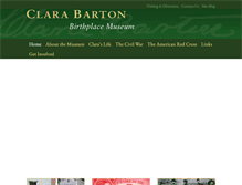 Tablet Screenshot of clarabartonbirthplace.org